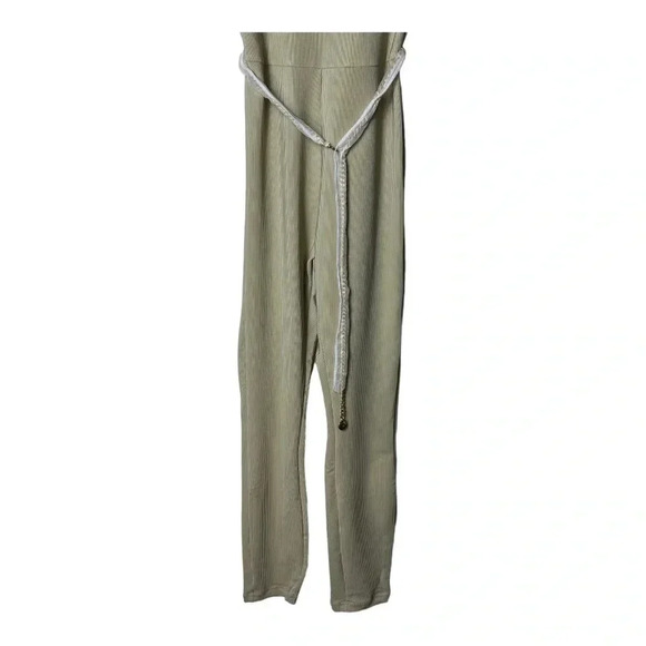 1356. REVOLVE WE WORE WHAT SCOOP JUMPSUIT RIBBED COMES WITH METAL BELT MEDIUM - Picture 7 of 12